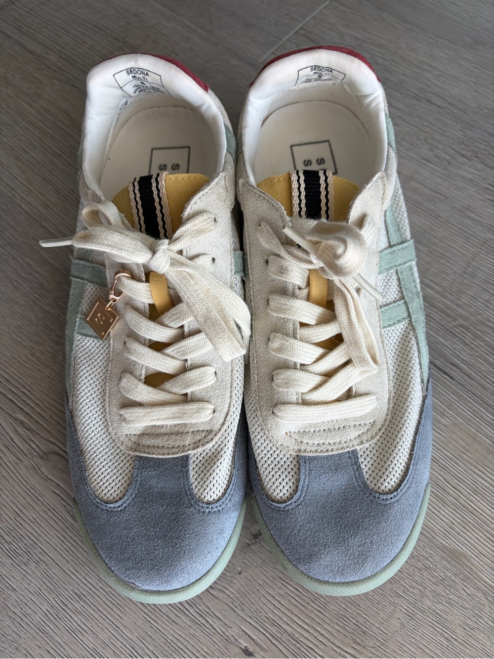 ShuShop Sedona Women's Multi-ColorSuede & Mesh Sneakers Womens Size 8